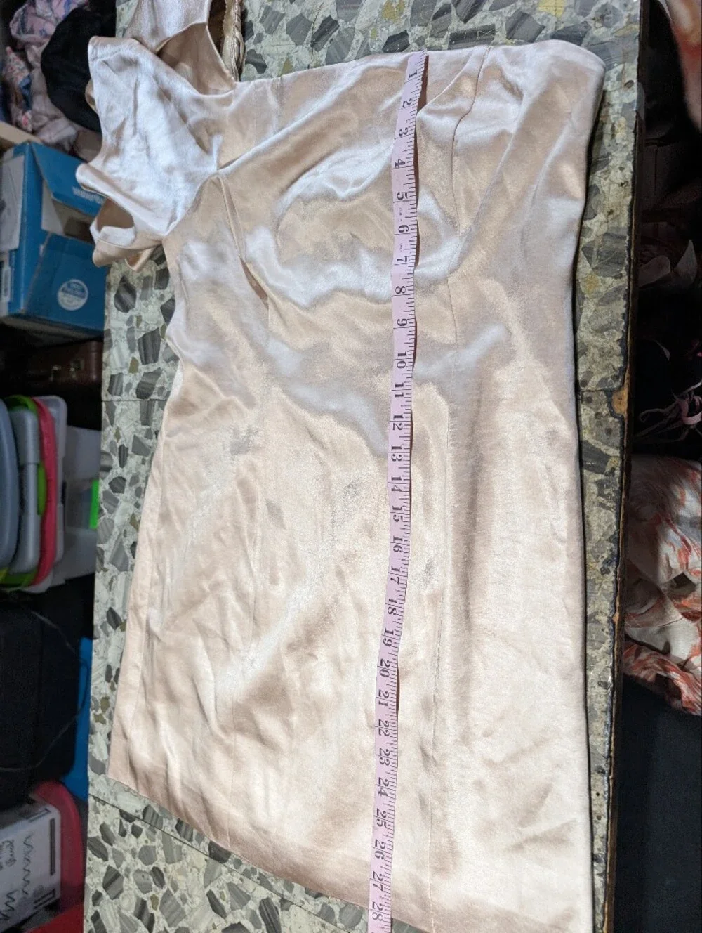 Fame And Partners x Free People Champagne Cara‎ One Sleeve Mini Dress Size 12